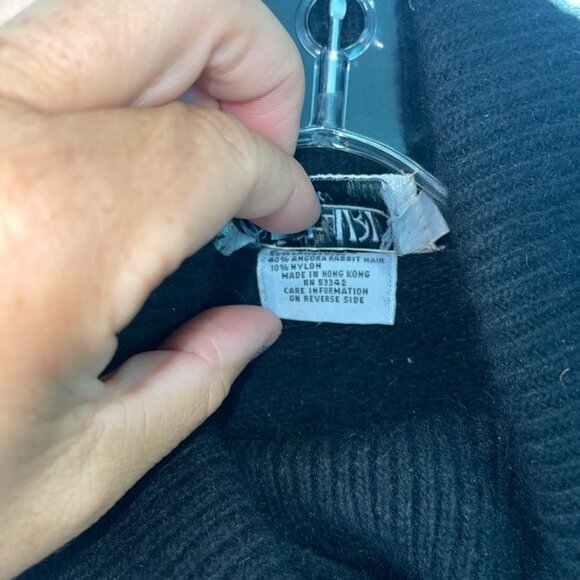 Richard and Co. Vintage Women Sweater Size Large Embellished Angora Shawl Collar - Picture 6 of 11